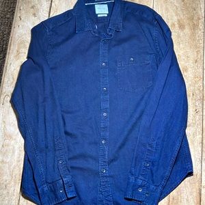 Denim and Flower Shirt